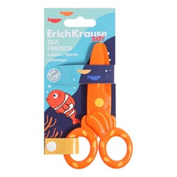 Ножницы детские 12 см, ErichKrause Sea Friends, пластик, МИКС (цена за 1 штуку)