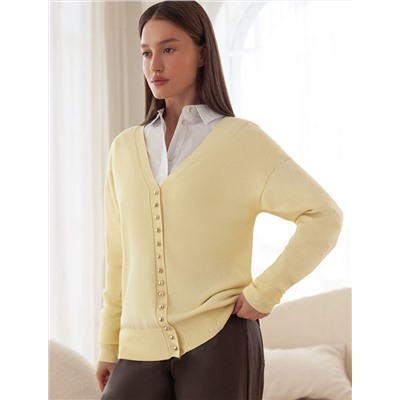 Кардиган тонкой вязки из вискозы