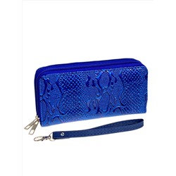 Женское портмоне из искусственной кожи, цвет синий