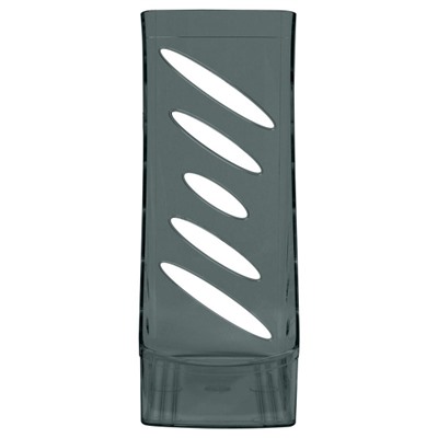 Лоток для бумаг вертикальный 110 мм "Тропик" тонированный черный ЛТВ-31110 Стамм