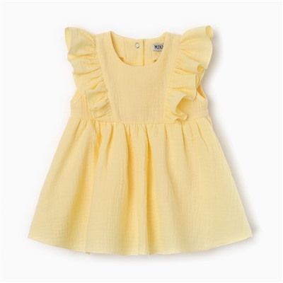 Платье-боди MINAKU, рост 80-86 см, жёлтое