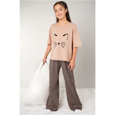 Хлопковая пижама для девочки Happyfox