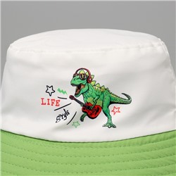 Панама детская Dino life style, белая, р-р 54