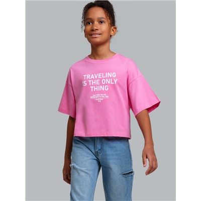 Фуфайка трикотажная для девочек (футболка)