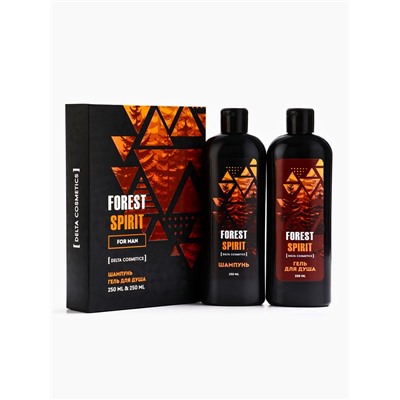 Подарочный набор мужской FOREST SPIRIT, гель для душа 250 мл, шампунь 250 мл