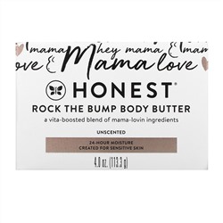 The Honest Company, Rock the Bump Body Butter, Unscented, 4 oz (113.3 g)
