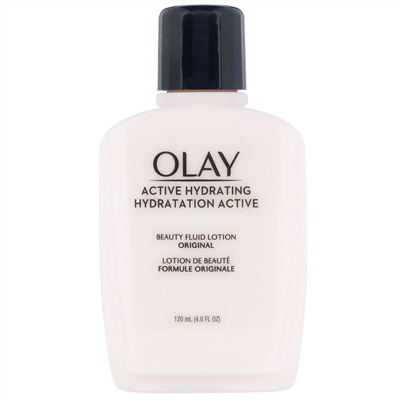 Olay, Active Hydrating, флюид для лица, оригинальный, 120 мл (4 жидк. унции)