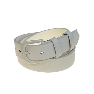 Ремень женский из искусственной кожи, цвет молочный