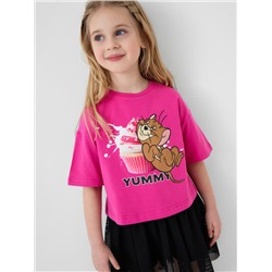 Фуфайка трикотажная для девочек (футболка)