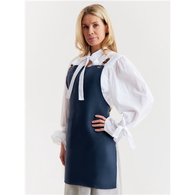 Фартук Этель Minimalist design 60×70 см, цвет синий, 100% лен 415 г/м²