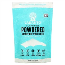 Lakanto, Powdered Monkfruit Sweetener with Erythritol, Sugar Free, 1 lb (454 g)