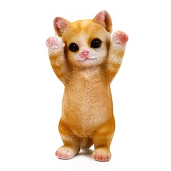 Садовая фигура из полистоуна «Котёнок», 19×11×9 см