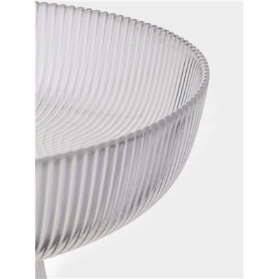 Ваза для фруктов «Камелия», 26.3×11 см, 2 л, стекло, прозрачная