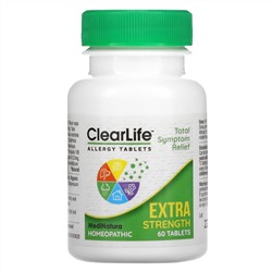 MediNatura, Clear Life Allergy Tablets, Extra Strength, 60 Tablets