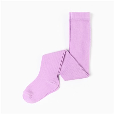 Колготки детские, сиреневые, рост 62-68 см