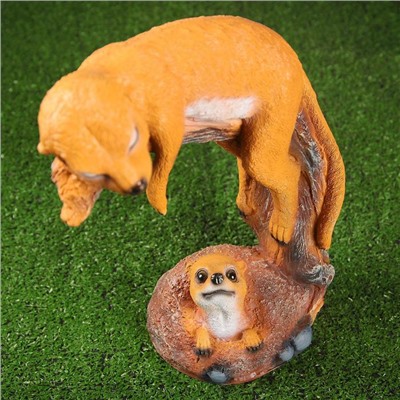 Садовая фигура из полистоуна «Сурикат на ветке», 14×26×34 см