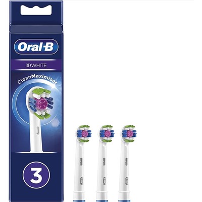 Насадки для электрических зубных щеток ORAL-B B 3D White Clean (3 шт)
