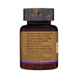 Комплекс для глаз Vision Forte TETRALAB с лютеином, зеаксантином и черникой для поддержки зрения и здоровья глаз, 60 таблеток