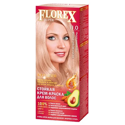 Краска для волос Florex Super 11.0 Жемчужный блонд