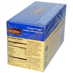 Celestial Seasonings, Травяной чай, устранение напряжения, без кофеина, 20 чайных пакетиков, 1.5 унций (43 г)