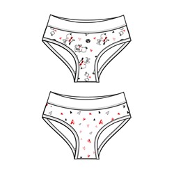 Трусы трикотажные для девочек, 2 шт в комплекте