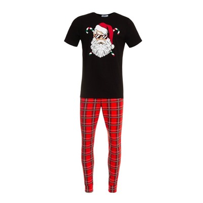 Пижама мужская (футболка, брюки) KAFTAN «Дед Мороз», размер 56