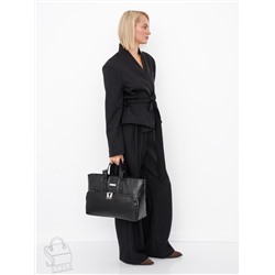 Сумка женская кожаная 1015C black Polina&Eiterou