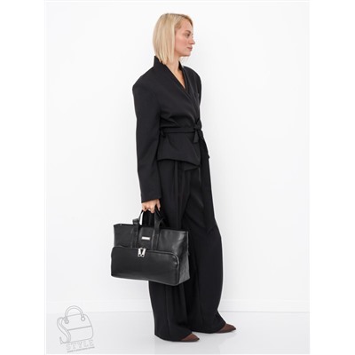 Сумка женская кожаная 1015C black Polina&Eiterou