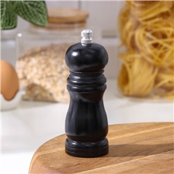 Мельница для специй Доляна, 13×4.5 см, металлический механизм, цвет чёрный