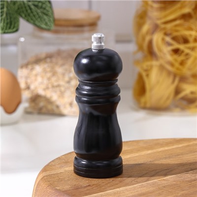Мельница для специй Доляна, 13×4.5 см, металлический механизм, цвет чёрный