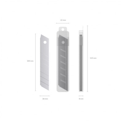 Лезвия д/резака большого 18 мм 10 шт/уп 19274 ErichKrause