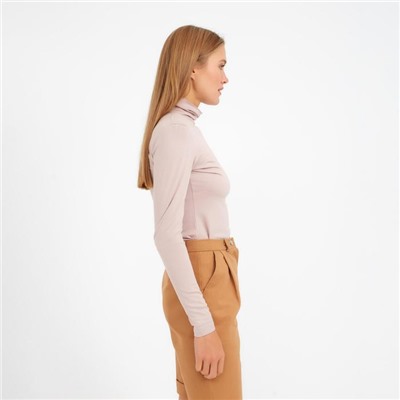 Водолазка женская MINAKU: Basic line, размер 42, бежевая