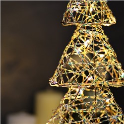 Светодиодная фигура «Ёлочка» 36×17×6 см, 20 LED, батарейки ААx2 (не в комплекте), свечение теплое белое