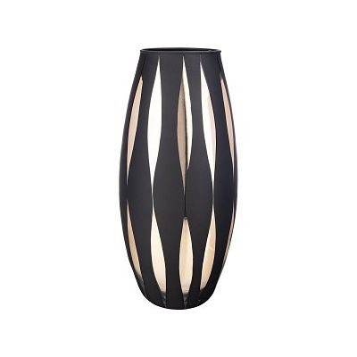Ваза 37см AMARILLYS HILARY GOLD BLACK, стекло