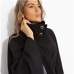 Жакет‑кейп на подкладе, Дикое притяжение (с поясом)