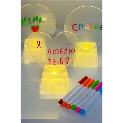 61106 Ночник Сердце НАТАЛИ, 1205507