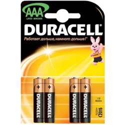 Элемент питания LR03 DURACELL  4BL BASIC