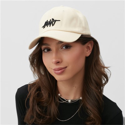 Кепка MINAKU «Heart», бежевая, размер 56-58