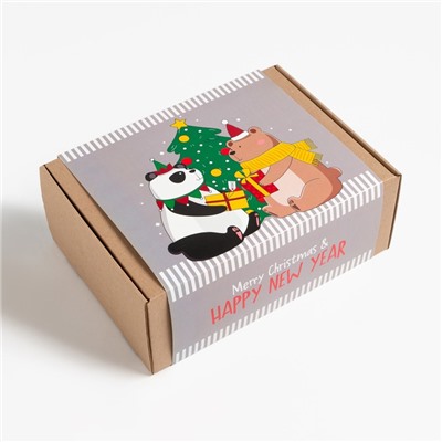 Набор подарочный "Happy New Year" плед и аксессуары