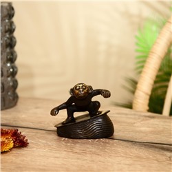 Сувенир «Обезьяна», бронза, 11×9.5 см