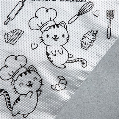Кондитерские мешки «Котики» 35×20 см, 50 шт.