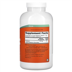 Now Foods, Порошок чистого глюконата калия, 454 г (1 фунт)