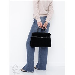 Сумка женская кожаная 91156MSS black Velina Fabbiano-Safenta