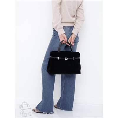 Сумка женская кожаная 91156MSS black Velina Fabbiano-Safenta