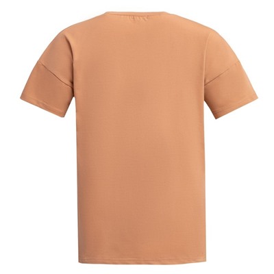 Футболка женская MINAKU OVERSIZE FIT: рыжая, р-р 46