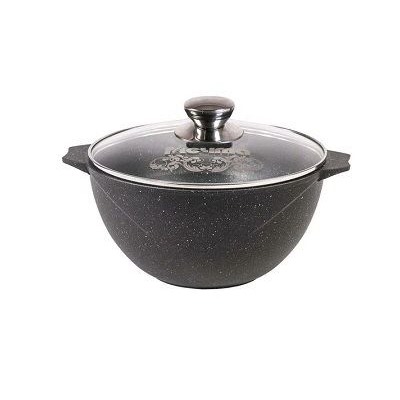 Казан 5л, ст. крыш. АП Гранит black арт.55802