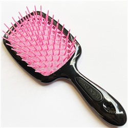SUPERBRUSH Расческа для волос ЧЕРНО-РОЗОВАЯ