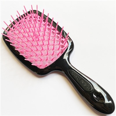 SUPERBRUSH Расческа для волос ЧЕРНО-РОЗОВАЯ