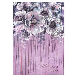 Записная книжка женщины 80 л., А5 "Нежные цветы" 140х200 мм.