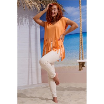 7494 футболка женская (Оранжевый)